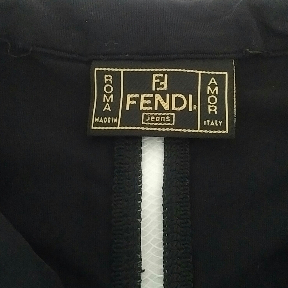 FENDI - 1990s Fendi Stretch Nylon Bodysuit - Picture 2 of 7